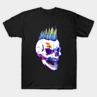 Punk Mohawk Skull T-Shirt